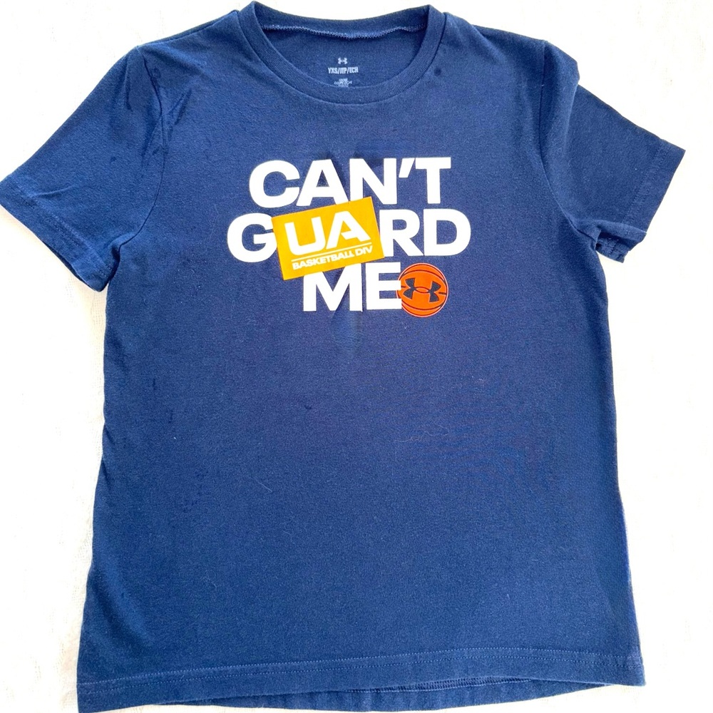 Under Armour Kids Navy Can't Guard Me T-Shirt